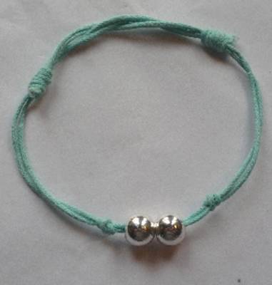 Bracelet boules argent